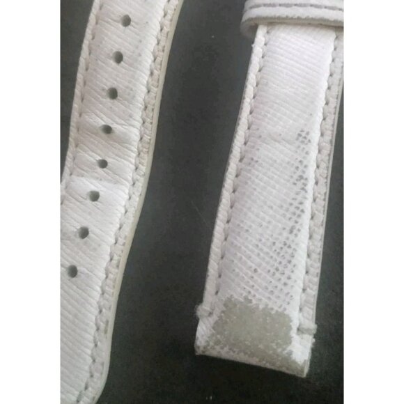 Ladies COACH All Steel Day/Date White/Pink Dial Watch,3 Leather Bands / New Batt